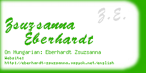 zsuzsanna eberhardt business card